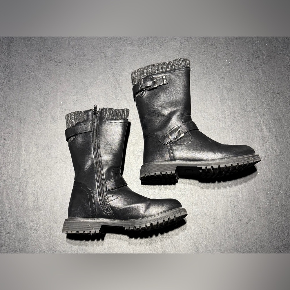 Girls Size 3 Dolce Vita Black “Erika” Boot Like New - Picture 3 of 4